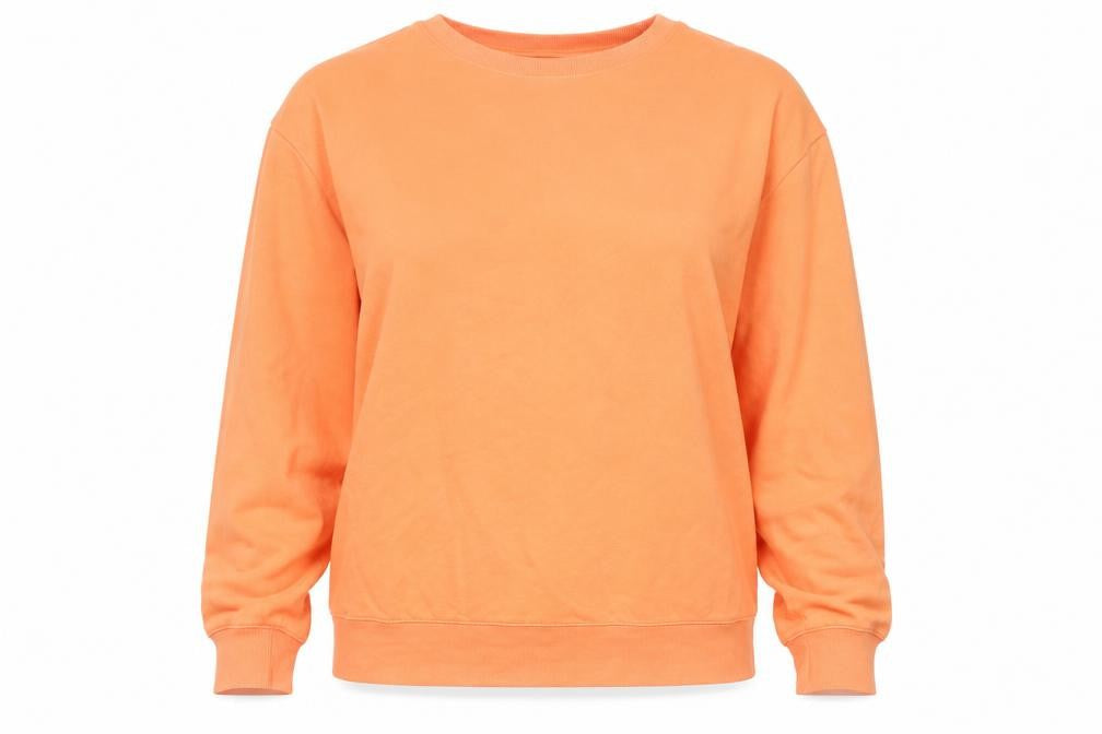 Front view of Dunnes Women Orange XXL Sweatshirt Crew Neck Long Sleeve Casual Top