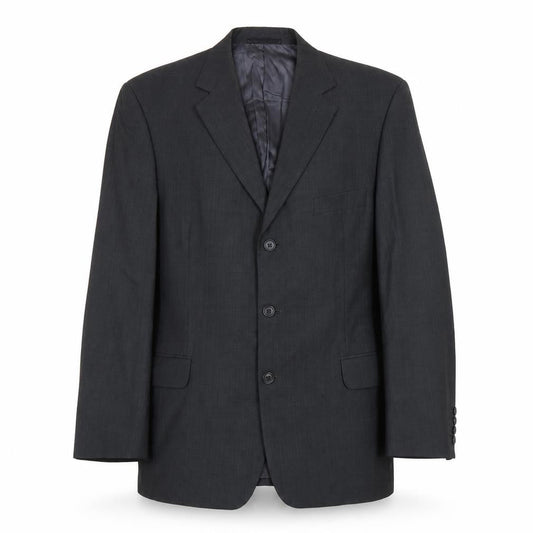 Jaeger Men's Grey Wool Blazer Jacket 42R Classic Fit Formal