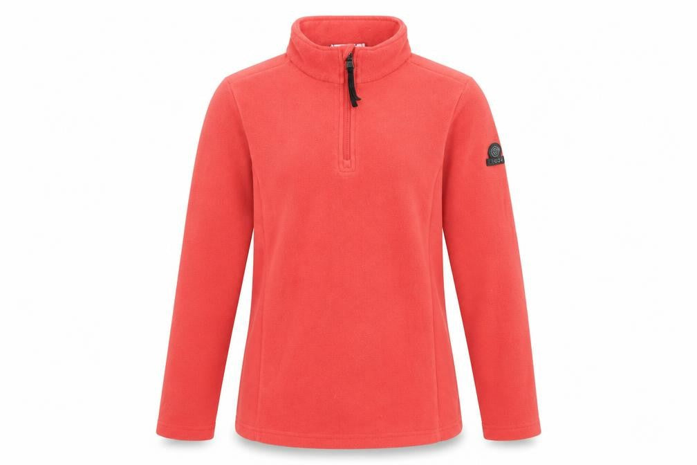TOG24 Women's Red Fleece 1/4 Zip Pullover Sweatshirt Size 10