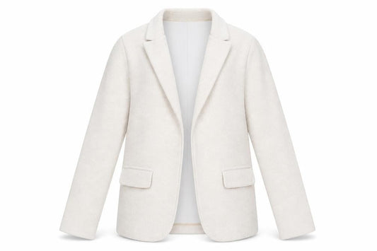 Front view of Dunnes Women’s Beige Blazer Jacket, size S, Classic Mid-Length
