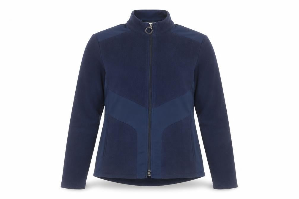 Greg Norman Womens Blue Soft Shell Fleece Jacket M Full Zip Outdoor