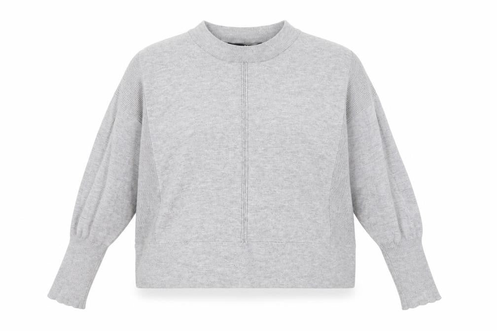 V by Very Women's Grey Mock Neck Knit Jumper Size 12