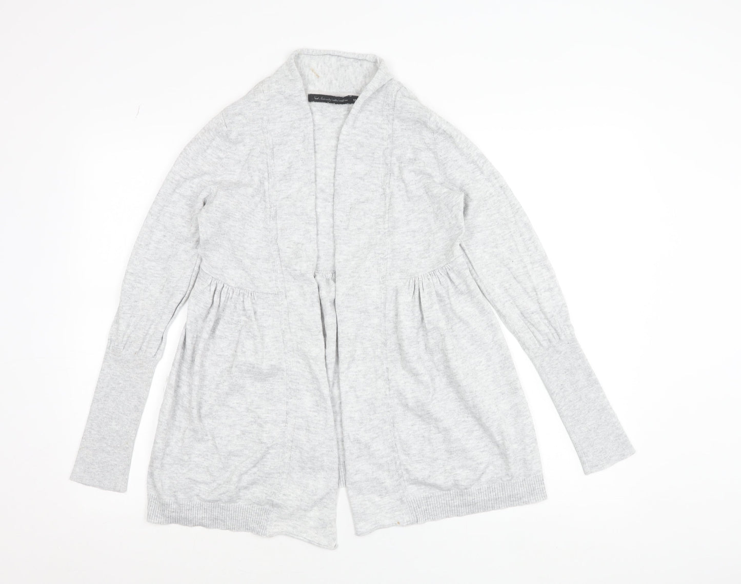 Next Maternity Grey Cotton Knit Open Cardigan Women’s Size 10