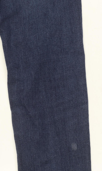 Preloved Levi's Girls Blue 512 Slim Taper Jeans 12 Years Cotton Denim Stretch - Label