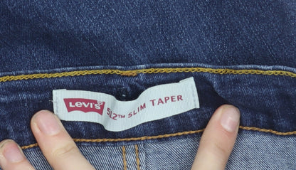 Preloved Levi's Girls Blue 512 Slim Taper Jeans 12 Years Cotton Denim Stretch - Image 6