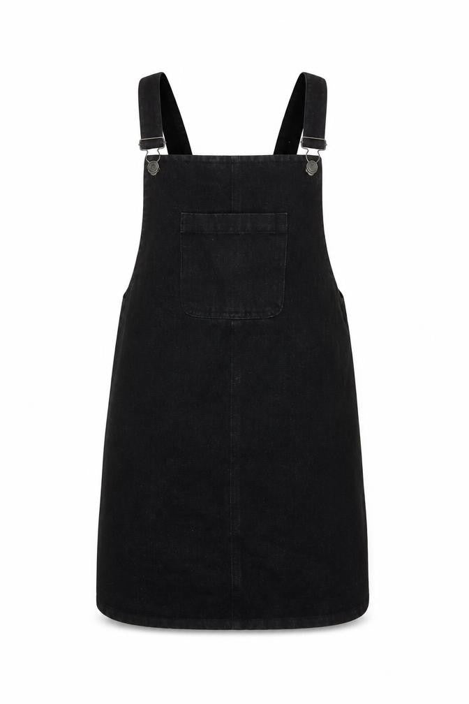 Denim Co. Womens Black Size 6 Denim Pinafore Dress