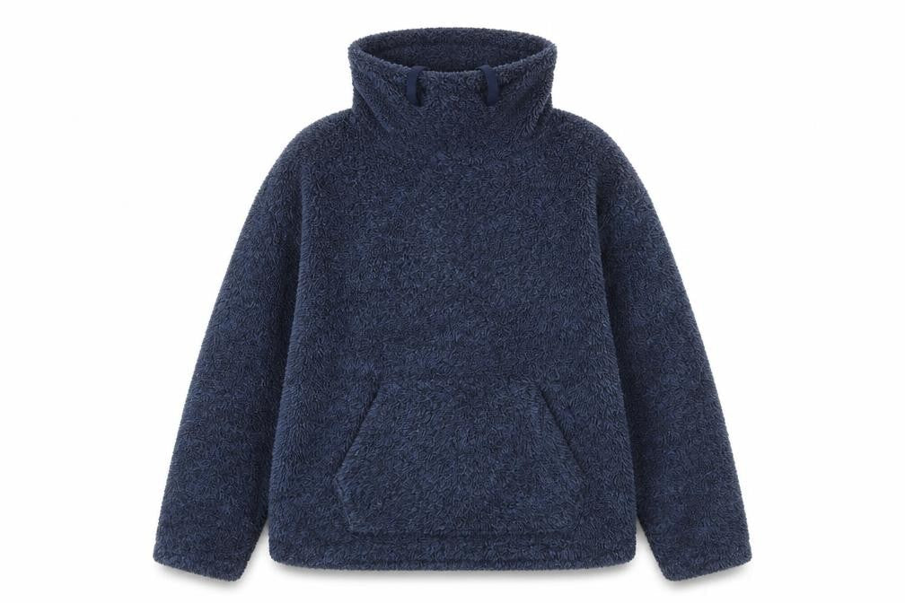 Marks & Spencer North Coast Blue Fleece Pullover Sweatshirt L Womens