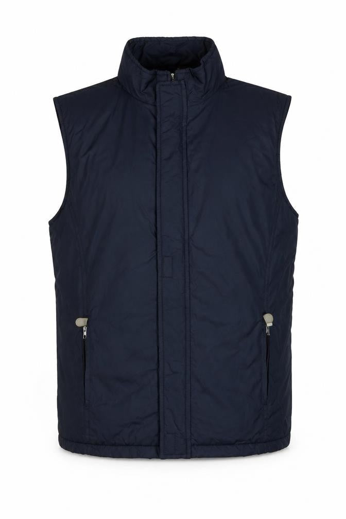Olsen Men's Blue Lined Bodywarmer Waistcoat Size 40 Regular Fit