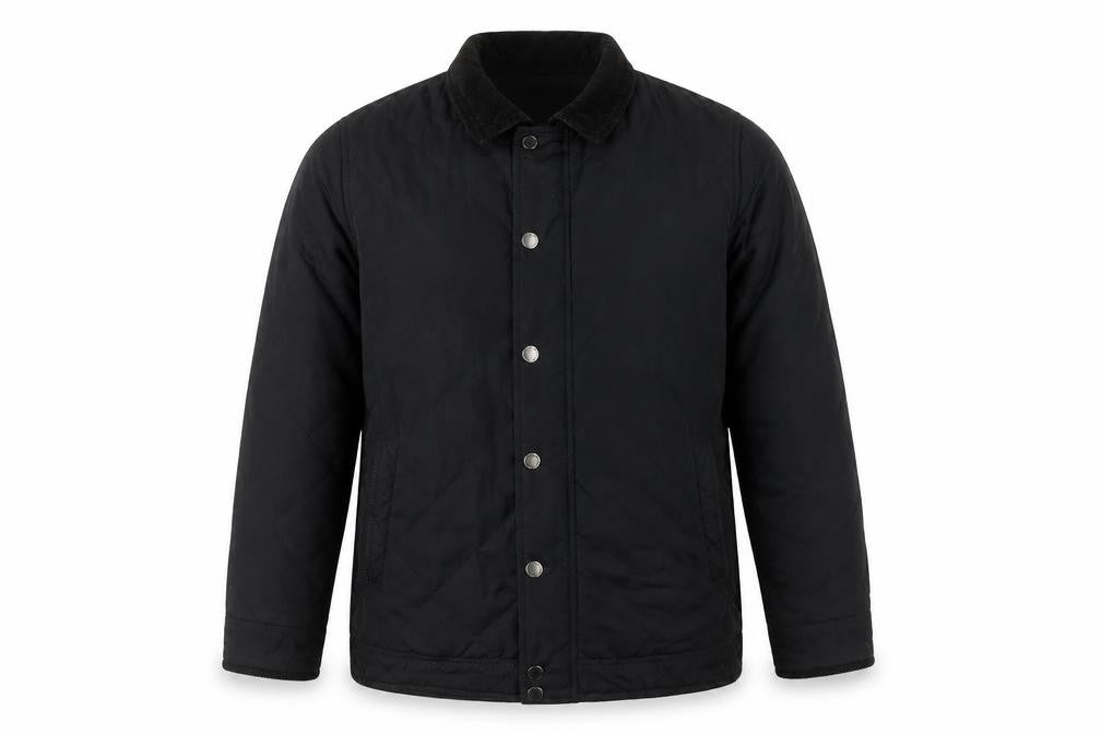 Austin Reed Men’s Black Quilted Jacket L Lightweight Mid-Length Casual