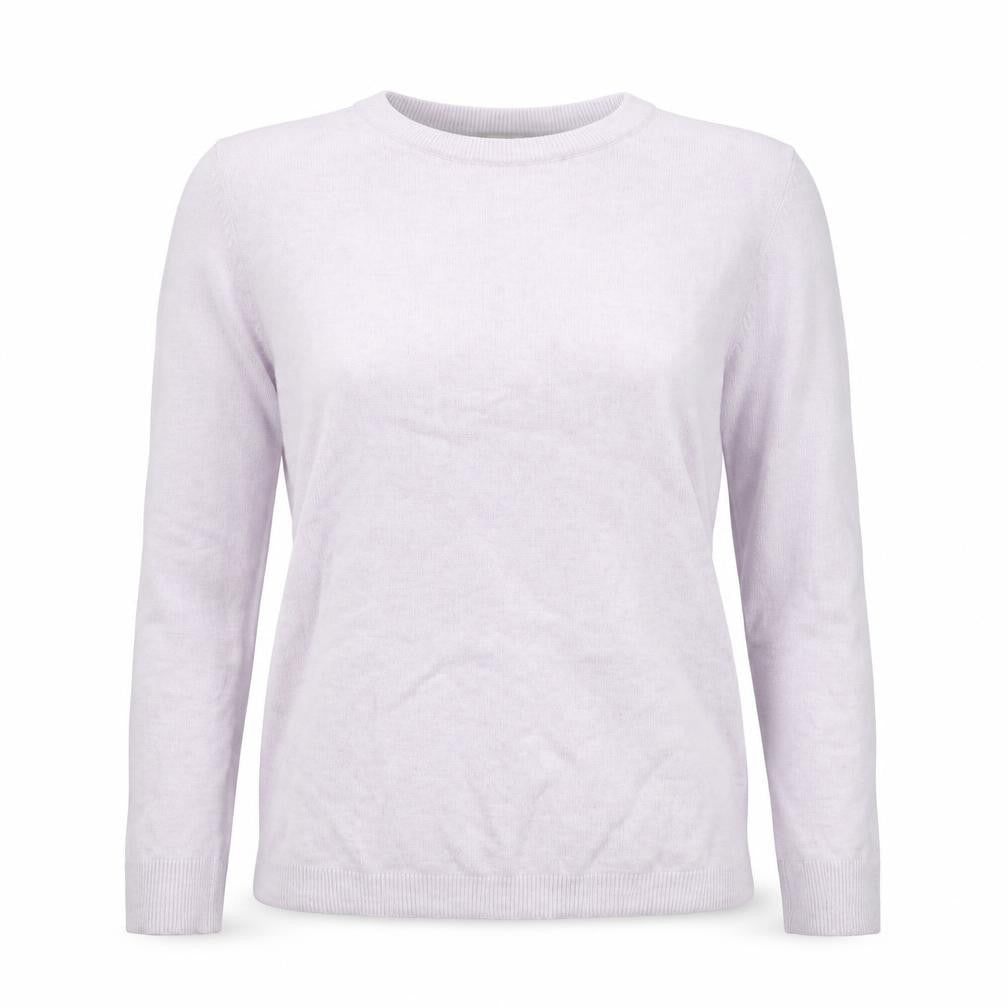 OBJECT Women's Purple Wool Blend Crew Neck Jumper Size S