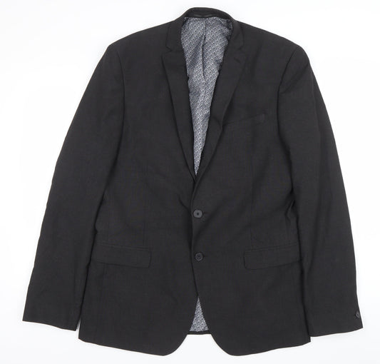 Red Herring Men's Grey 42L Long Fit Blazer Jacket