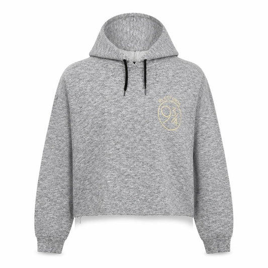Harry Potter Women's Grey Hooded Pullover Hoodie Size L Hogwarts Platform 9¾