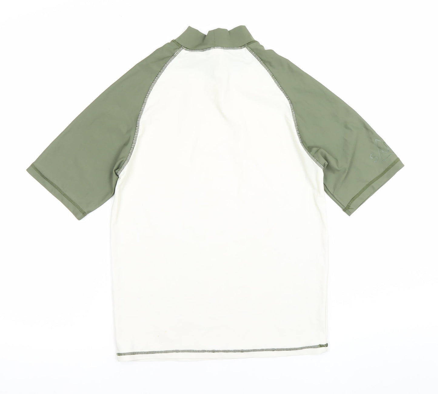 Next Boys Green Short Sleeve Rash Guard T-Shirt 16 Years Quick Dry UV Top