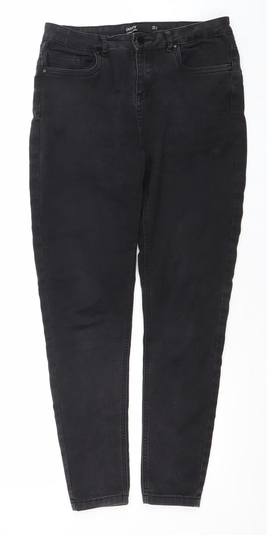 Dunnes Stores Women's Black Skinny Jeans Size 12 Slim Fit