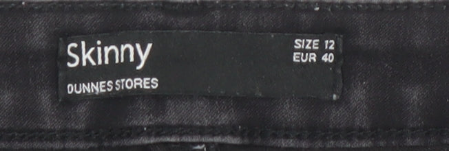Dunnes Stores Women's Black Skinny Jeans Size 12 Slim Fit