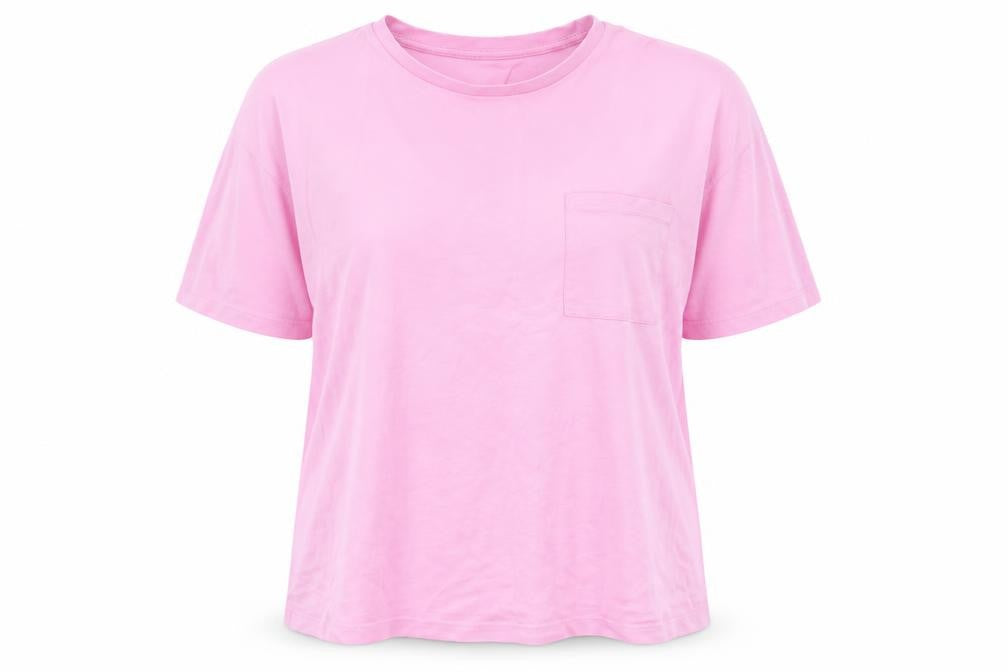 Dunnes Womens Pink Short Sleeve Cotton Crew Neck T-Shirt Size M