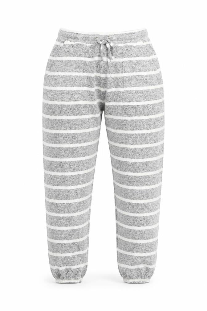 Marks & Spencer Women’s Grey Striped Lounge Pants Size 6