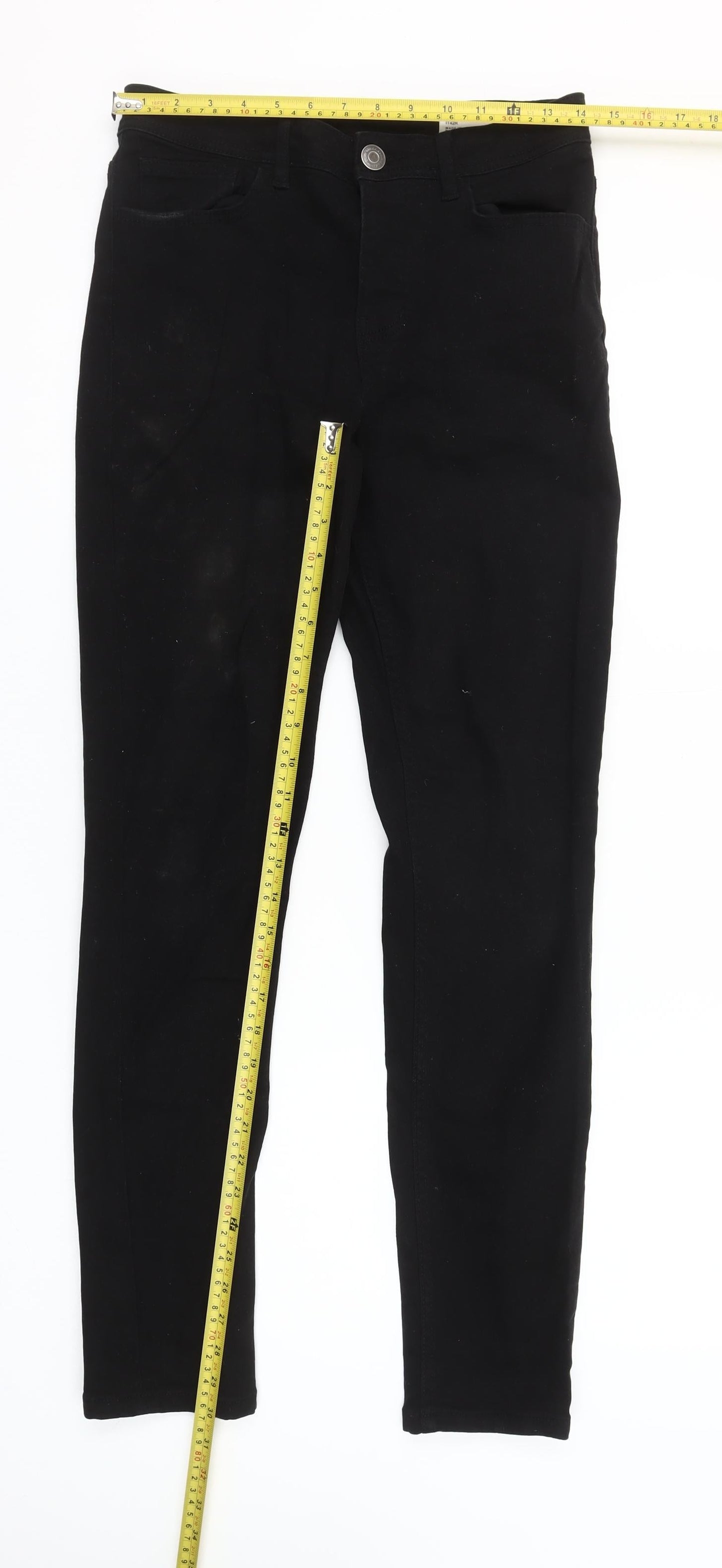 Denim Co Men's Black Slim Stretch Jeans W28 L32 Straight Fit
