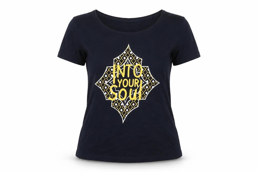 ESMARA Women's Blue Short Sleeve Cotton T-Shirt Size 10