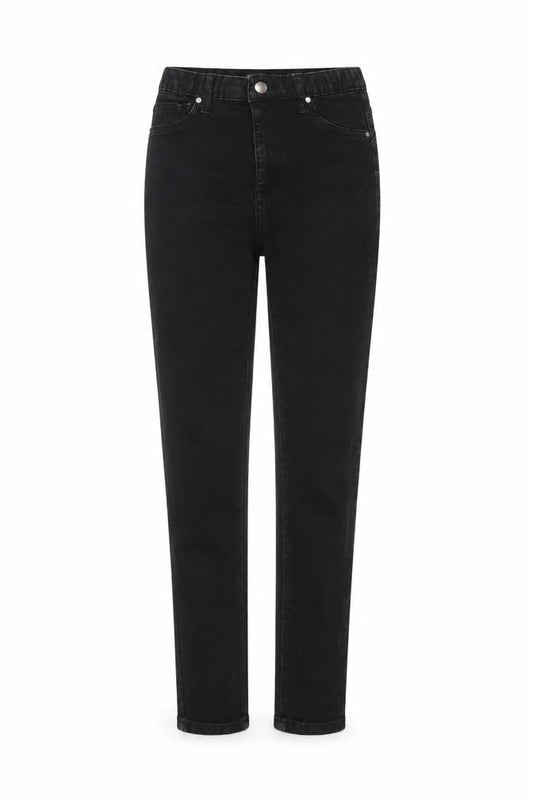 Gallery Womens Black Skinny Jeans UK 10 Stretch Denim Mid Rise