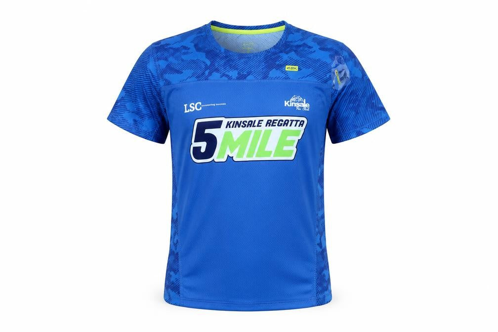 42K Unisex Blue Running T-Shirt Size S Athletic Fit Kinsale Regatta 5 Mile