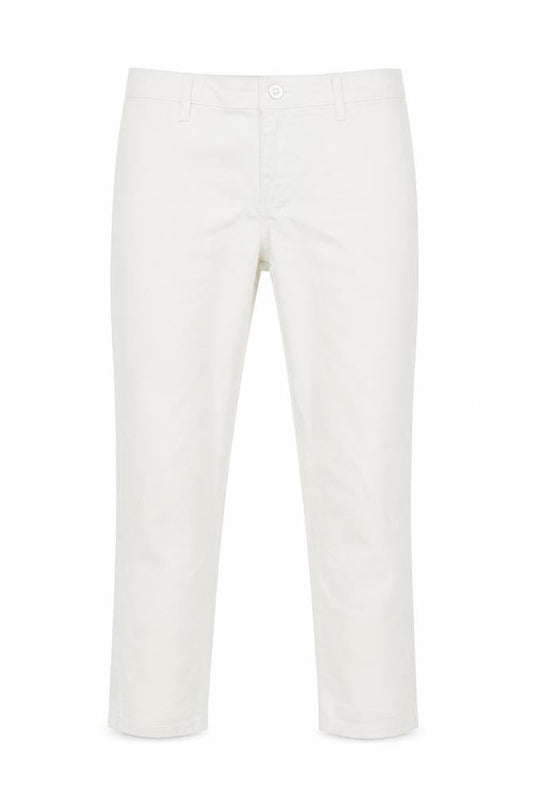 Savida Women's Ivory Regular Fit Cotton Stretch Straight Jeans UK 10
