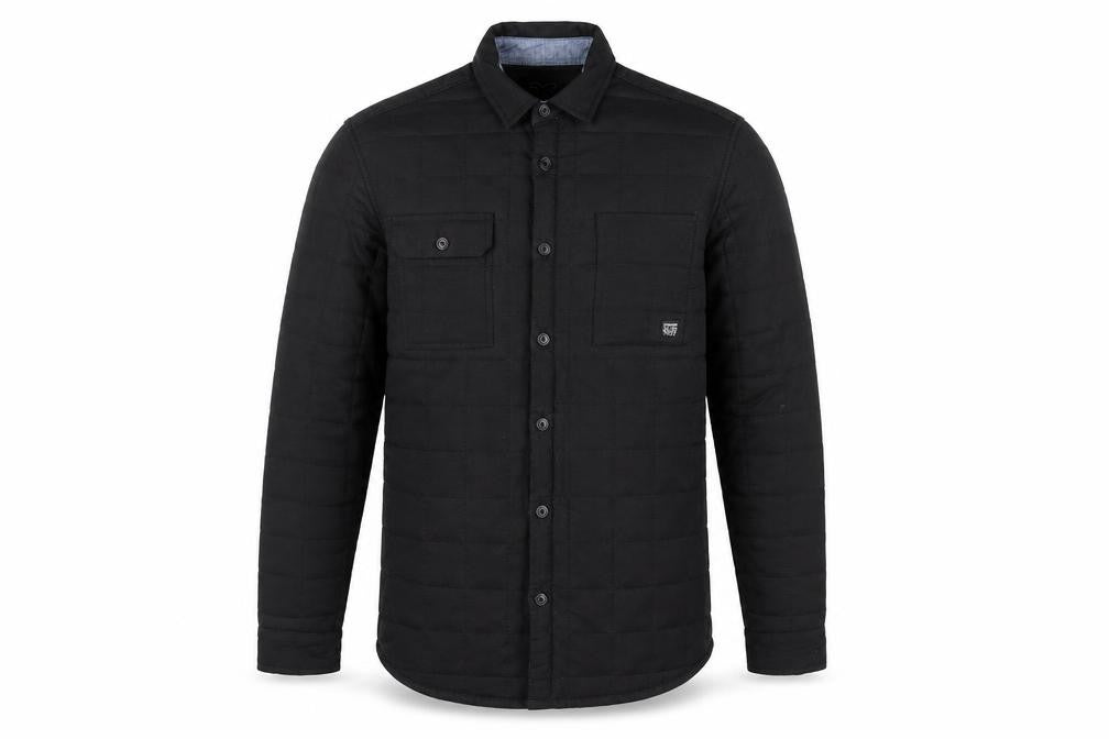 Twistedsoul Men's Black Quilted Cotton Casual Jacket M