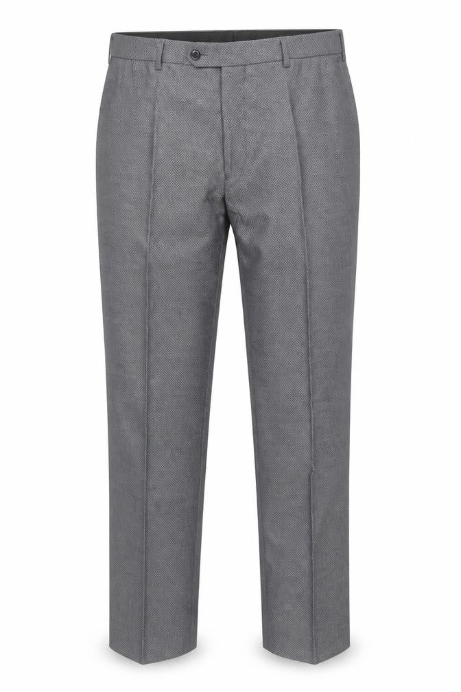 Daniel Grahame Men's Grey 42S Regular Fit Dress Trousers