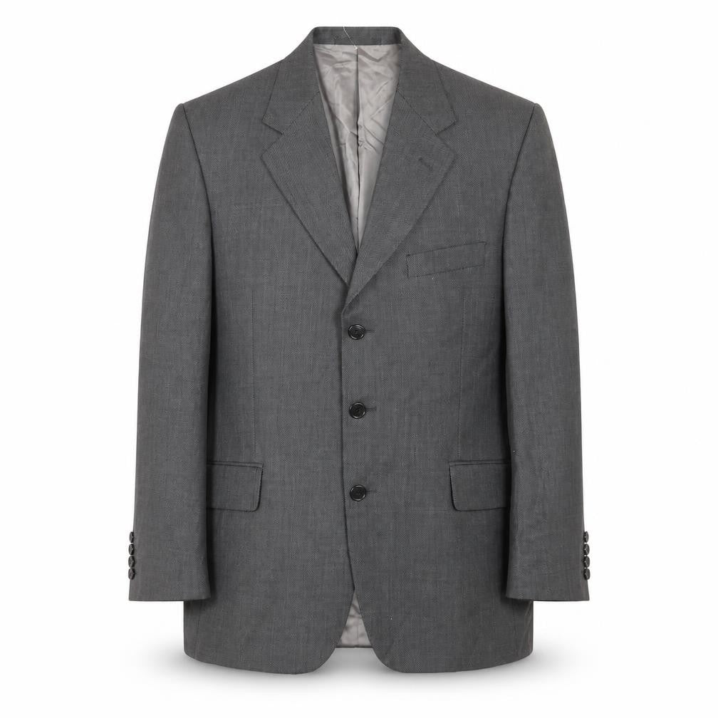 Austin Reed Men’s Grey Wool Blazer Jacket 40 Regular Classic Fit