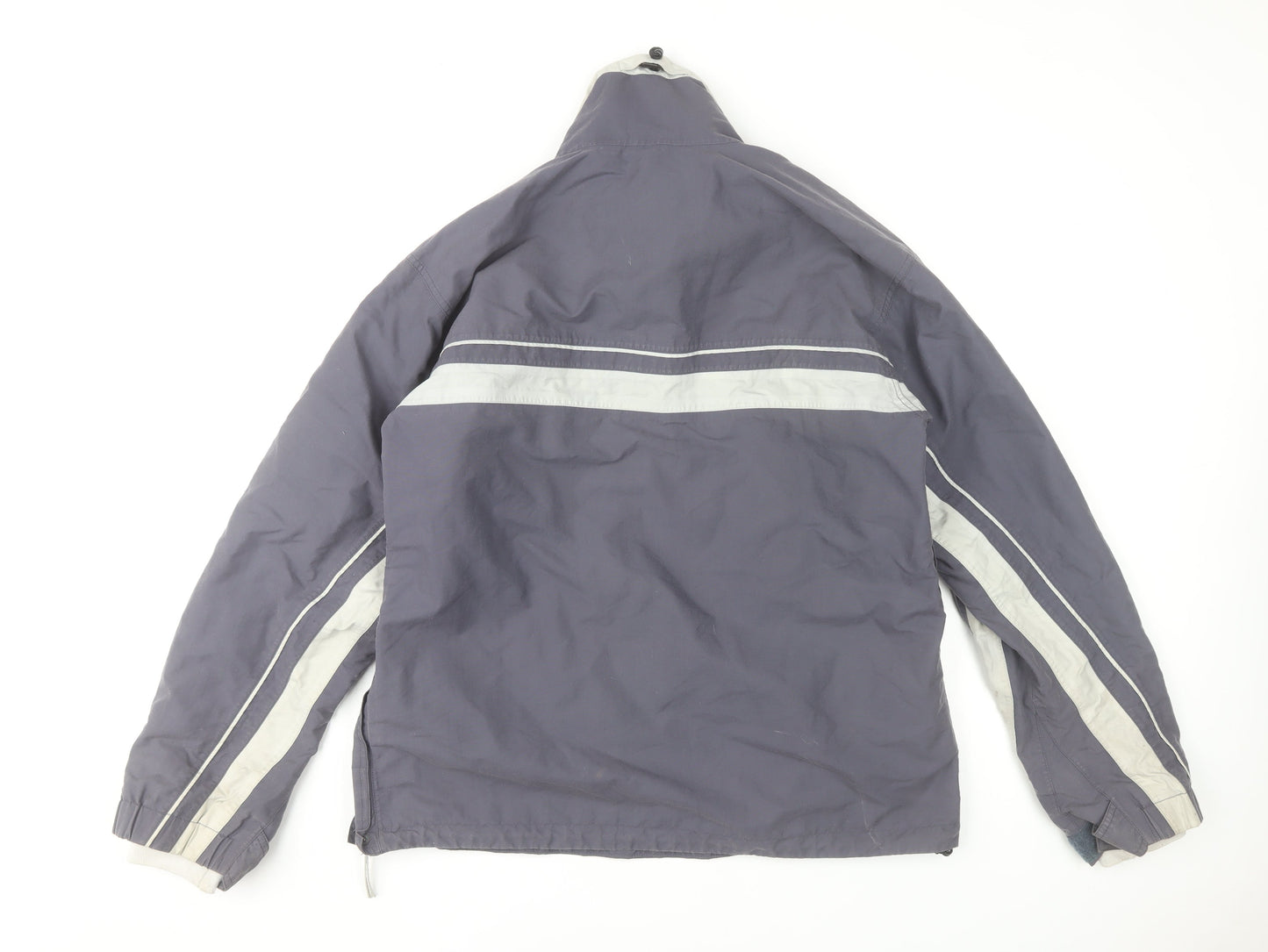White Stuff Men's Grey L Anorak Jacket Water Resistant Outdoor Zip Pockets