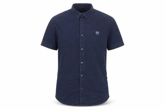 Diesel Men's Blue Regular Fit Short Sleeve Button-Up Shirt Size M