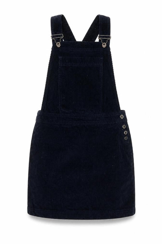 Jack Wills Women Blue Corduroy Pinafore Dress Size 8