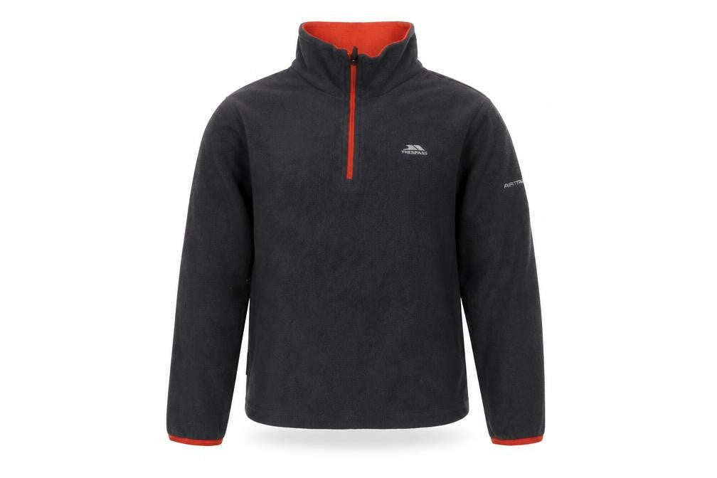 Trespass Boys Grey Fleece 1/4 Zip Pullover Sweatshirt 7-8 Years