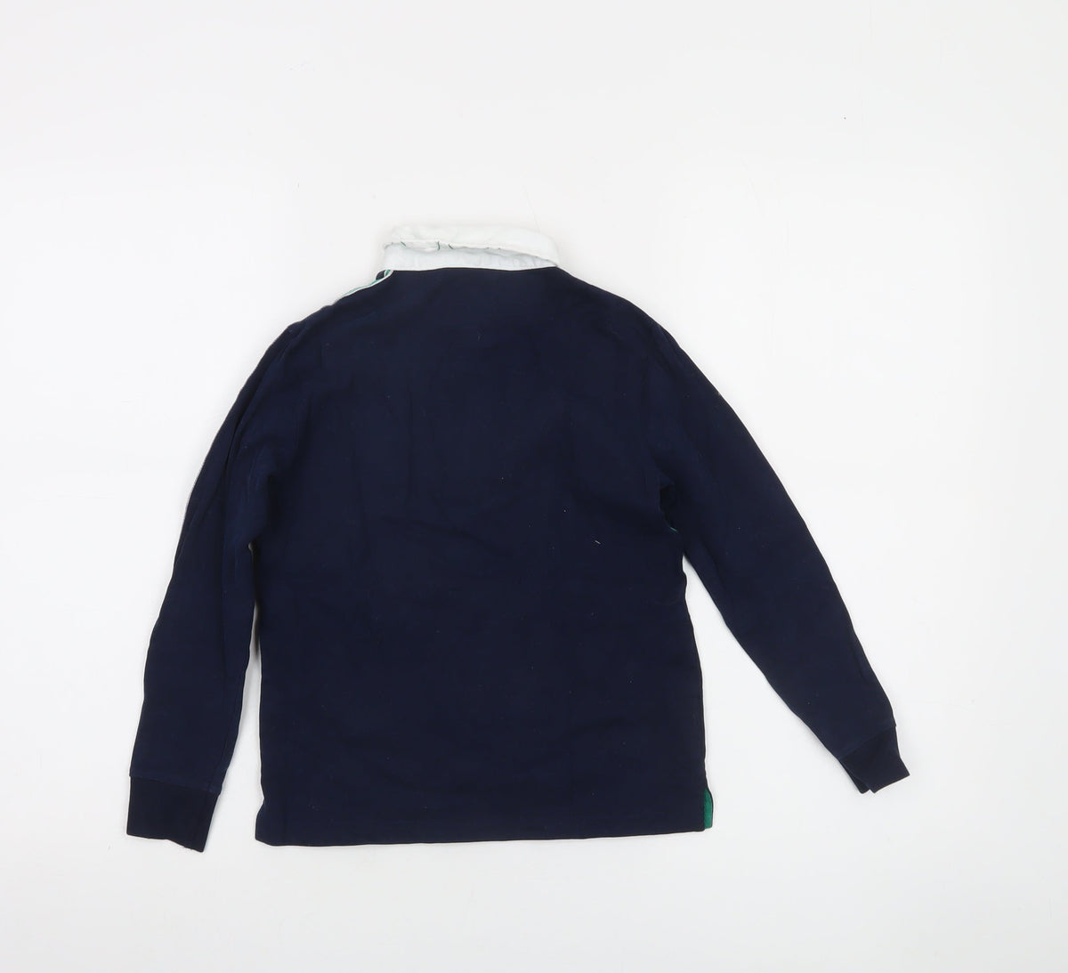 St. Bernard Boys Blue Ireland Rugby Polo Shirt 6-7 Years Long Sleeve Cotton