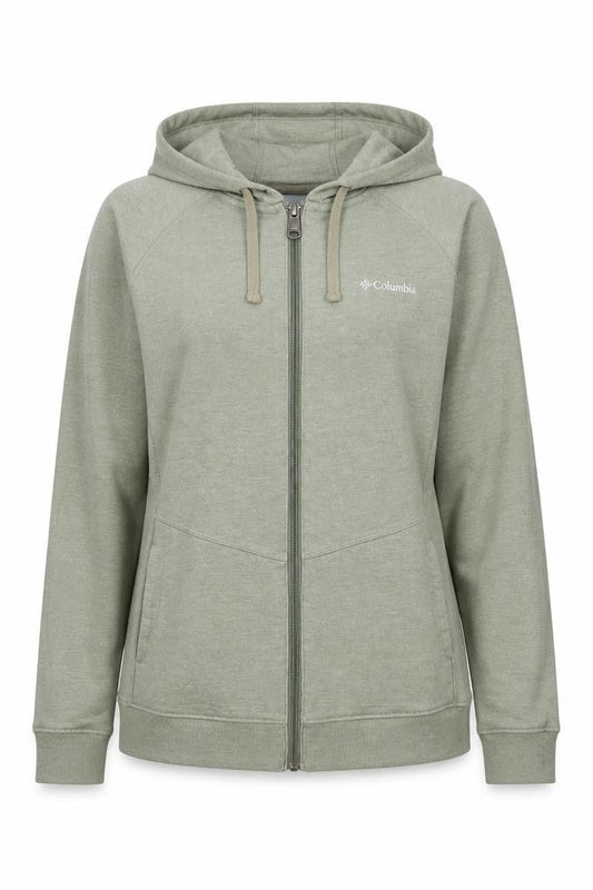 Columbia Womens Green Full Zip Hoodie Sweatshirt Size S