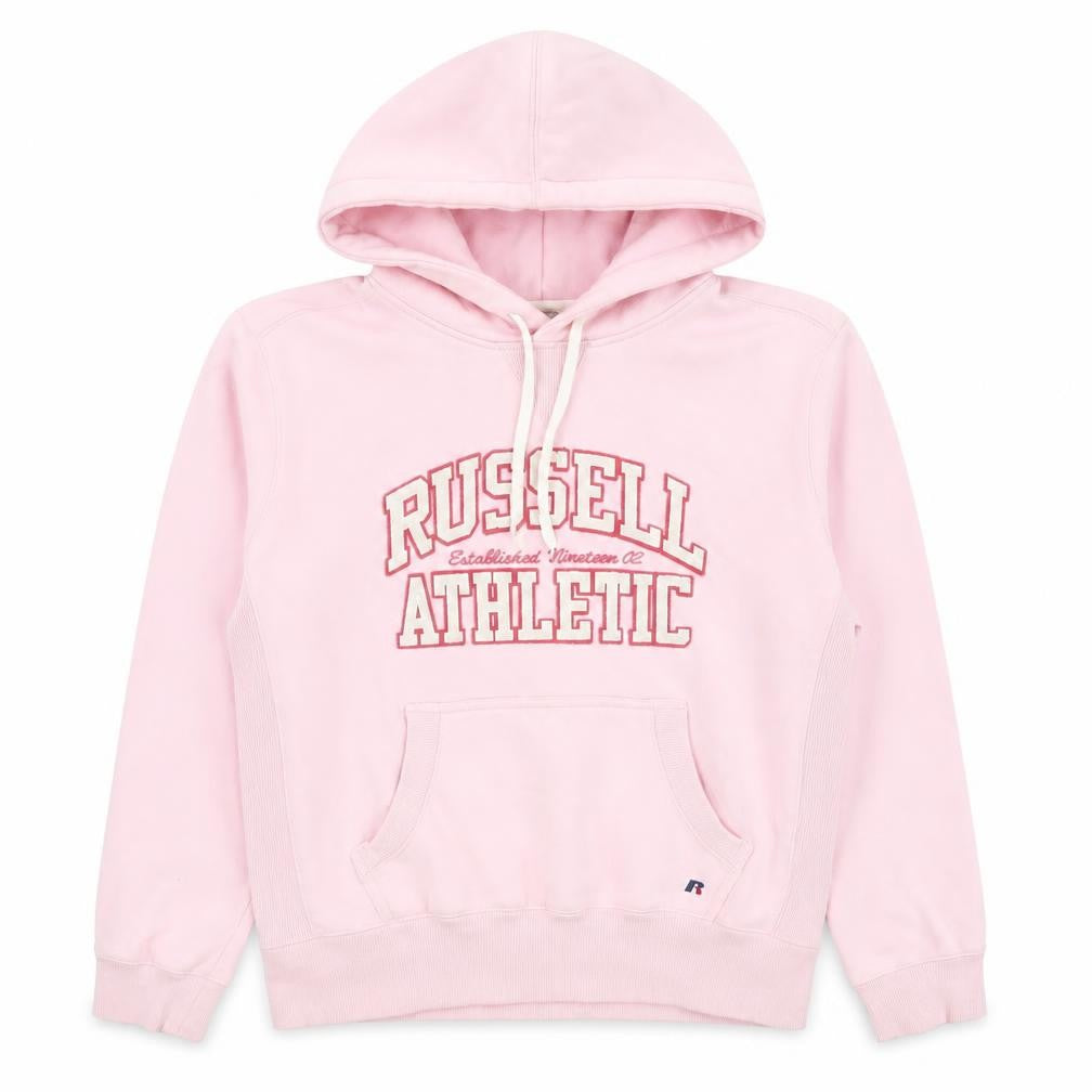 Russell Athletic Womens Pink Pullover Hoodie Size L Cotton