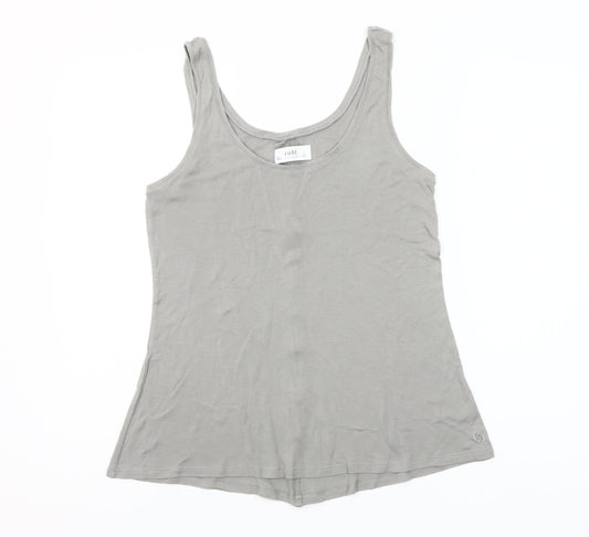Coht Women Grey Basic Linen Lyocell Tank Top Size S