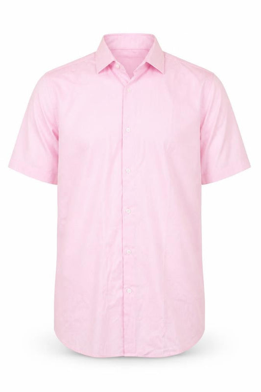 Primark Men's Pink Slim Fit Cotton Long Sleeve Button-Up Shirt 16 Collar