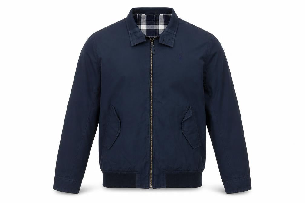Next Men's Blue Bomber Jacket Size S Cotton Nylon Casual