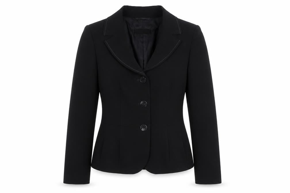 Gerry Weber Women's Black Single-Breasted Blazer Size 12 Classic Fit
