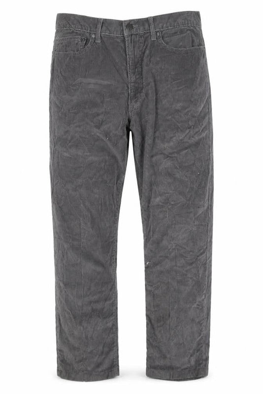 Lands' End Men's Grey Corduroy Trousers Size 36 Traditional Fit