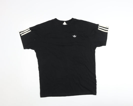 Adidas Men’s Black Short Sleeve Crew Neck Sports T-Shirt Size S