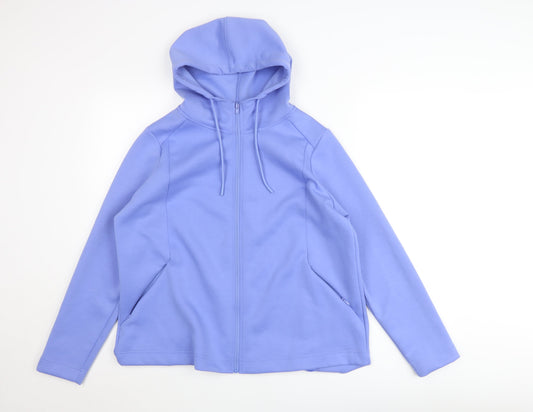 Dunnes Stores Women Blue L Hooded Full Zip Track Jacket