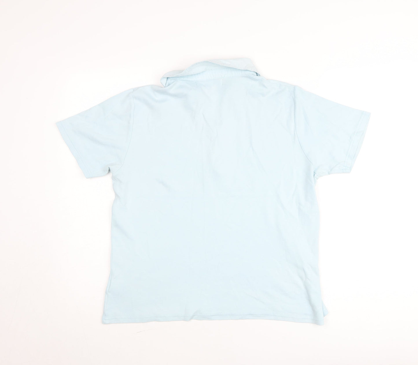 Pure & Natural Men's Blue Cotton Polo Shirt XL Short Sleeve