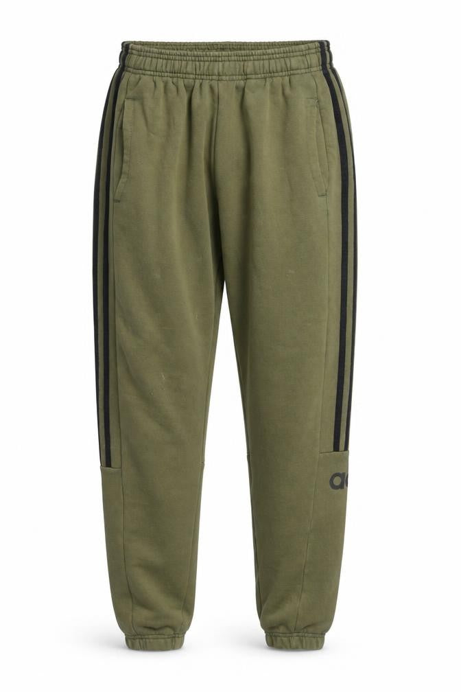 Adidas Teen Green Jogger Sweatpants 164cm Regular Fit Fleece Trousers