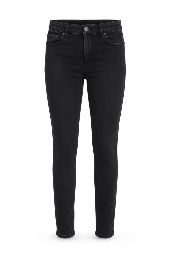 Denim & Co. Womens Black Skinny Jeans Size 10 Stretch Mid Rise