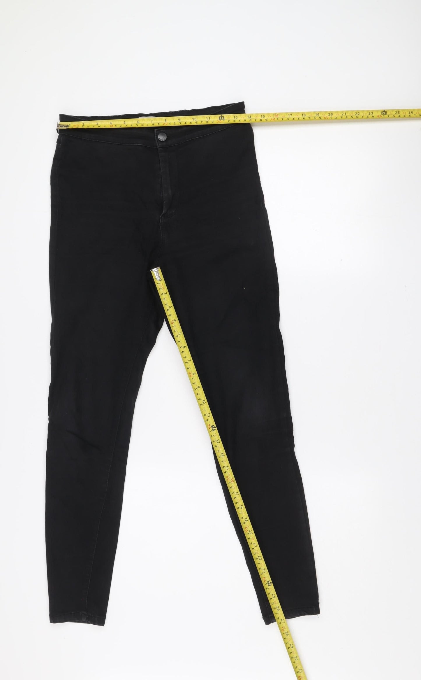 Denim Co. Women's Black Skinny Jeans Size 12 Mid Rise Slim Fit