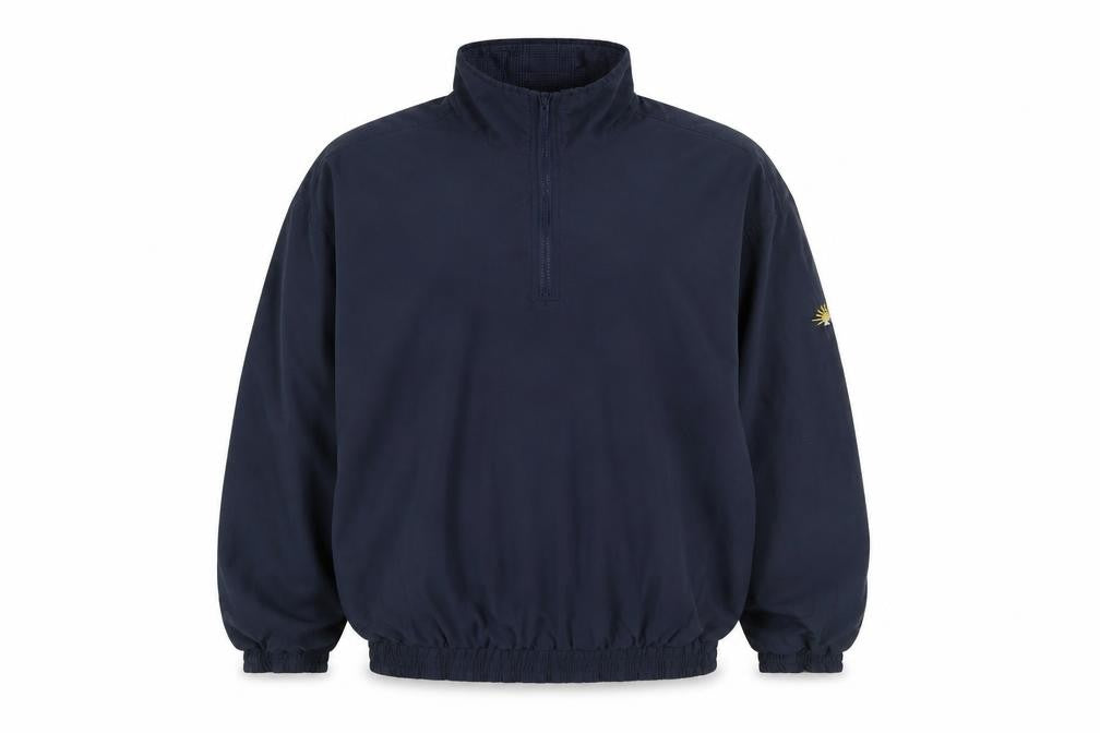 Sun & Rain Women's Blue L Lightweight 1/4 Zip Windbreaker Jacket