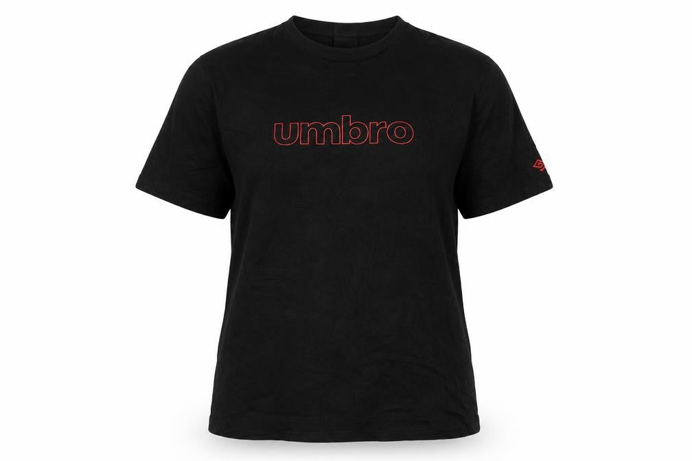 Umbro Women Black XL Basic Sports T-Shirt Short Sleeve Crew Neck