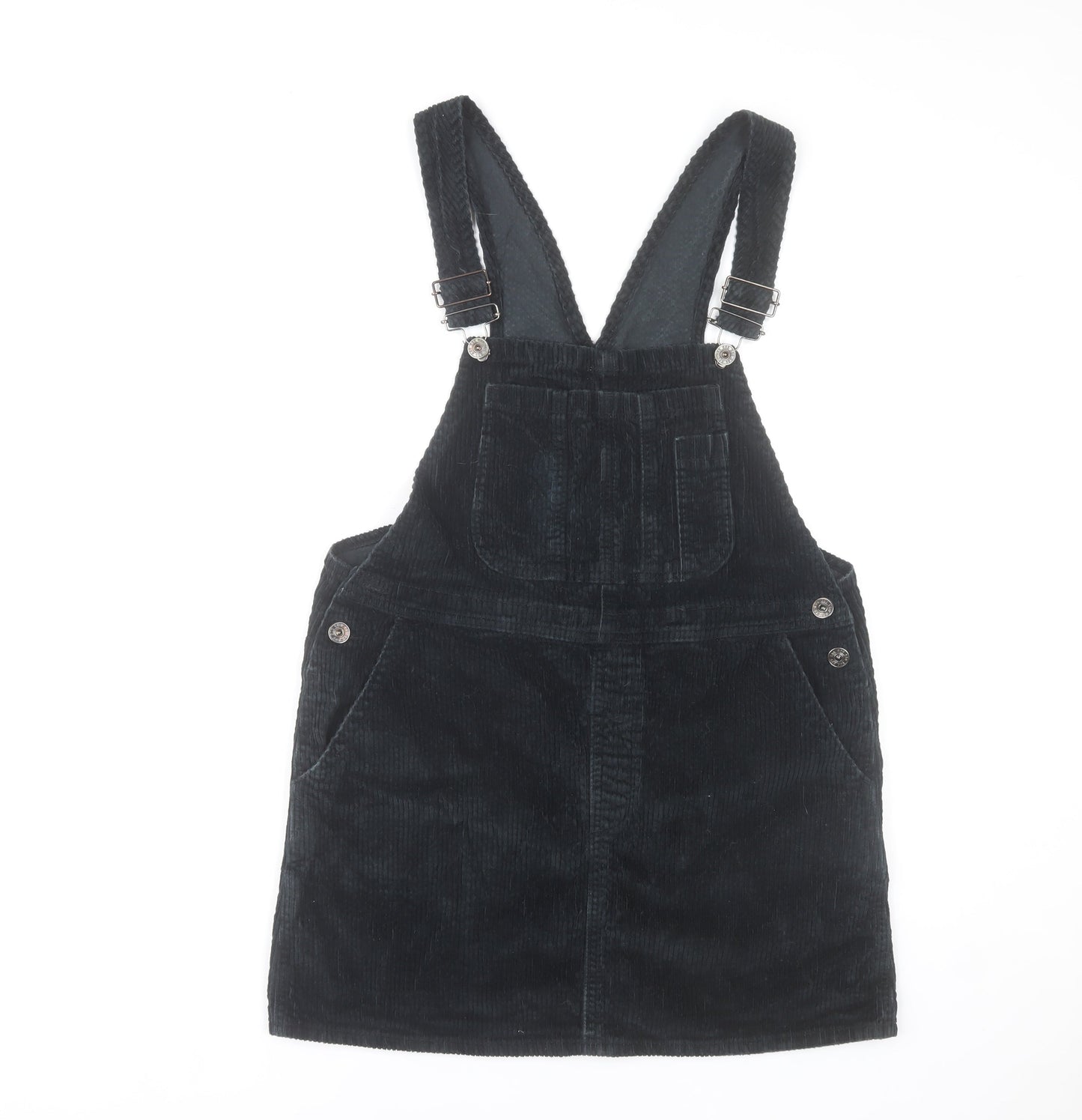 BDG Urban Outfitters Women's Black Corduroy Pinafore Dress L